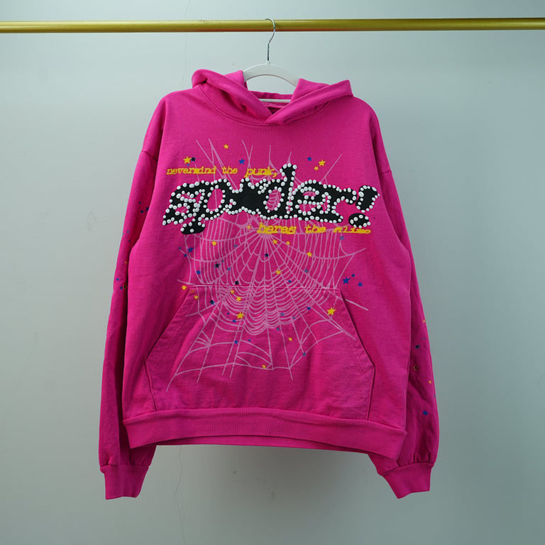 Sp5der P*NK V2 Hoodie Pink - 5