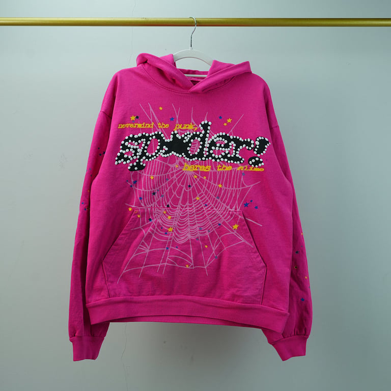 Sp5der P*NK V2 Hoodie Pink - 6