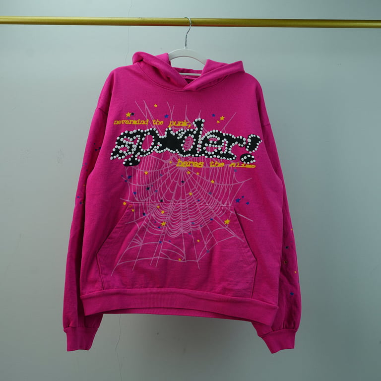 Sp5der P*NK V2 Hoodie Pink - 7