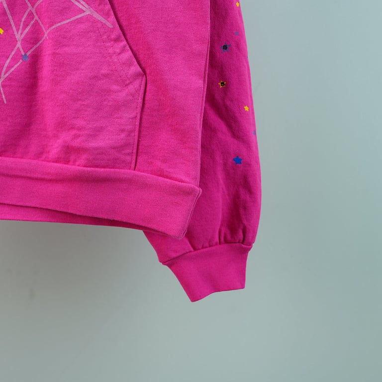Sp5der P*NK V2 Hoodie Pink - 8