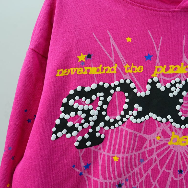 Sp5der P*NK V2 Hoodie Pink - 9
