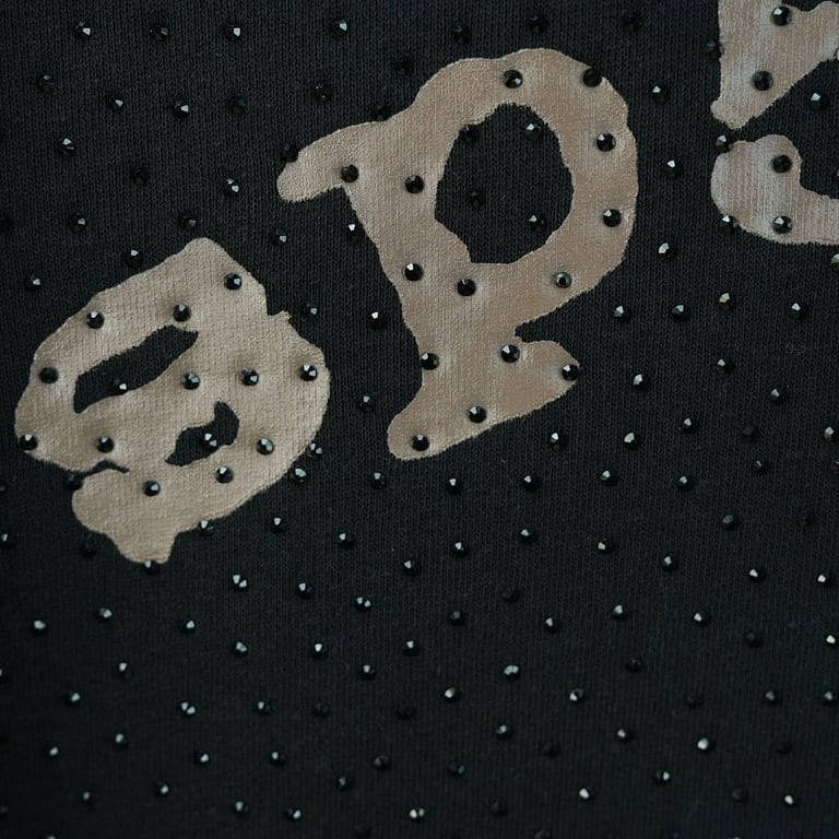 Sp5der VVS Rhinestone Hoodie Black - 9