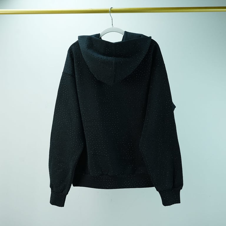 Sp5der VVS Rhinestone Hoodie Black - 21