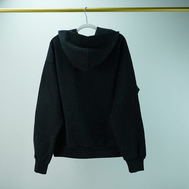 Sp5der VVS Rhinestone Hoodie Black - 22