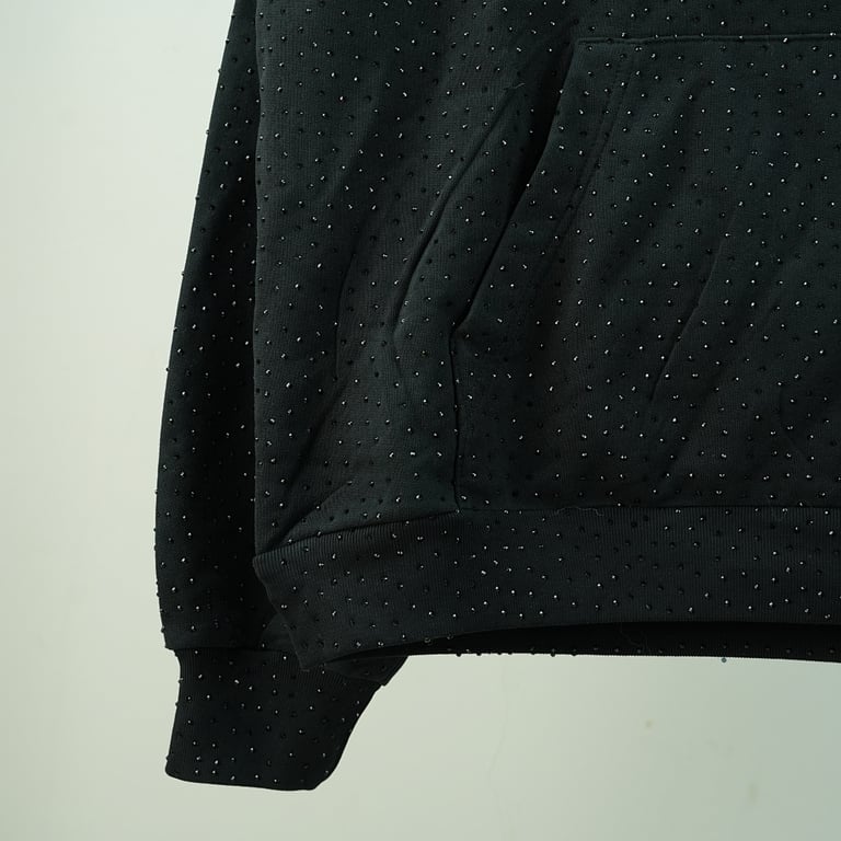 Sp5der VVS Rhinestone Hoodie Black - 24