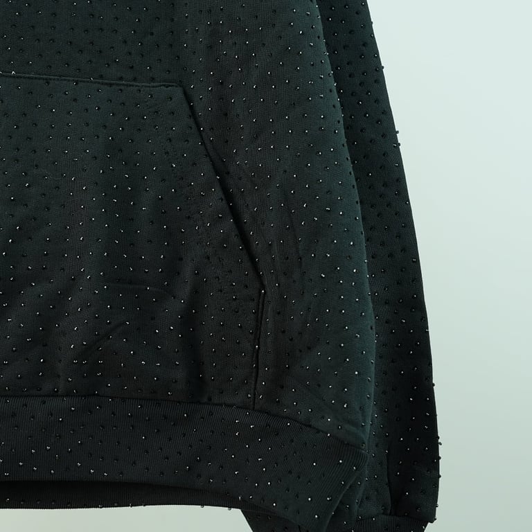 Sp5der VVS Rhinestone Hoodie Black - 26