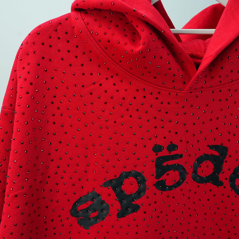 Sp5der VVS Hoodie Red - 12