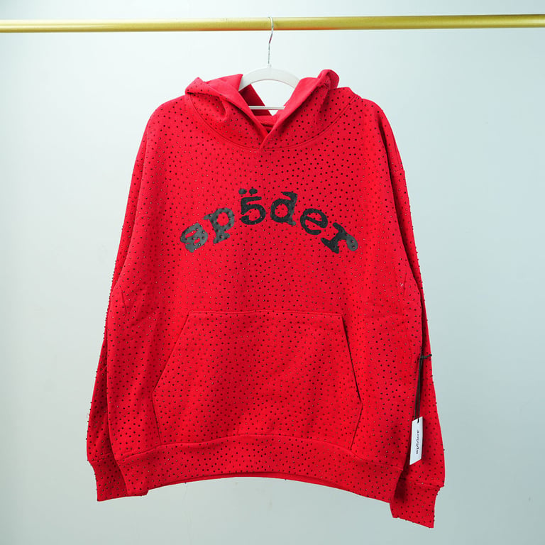 Sp5der VVS Hoodie Red - 4