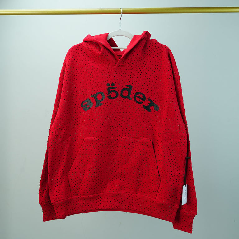 Sp5der VVS Hoodie Red - 5