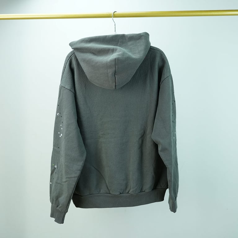Sp5der Punk V2 Hoodie Slate Grey - 12