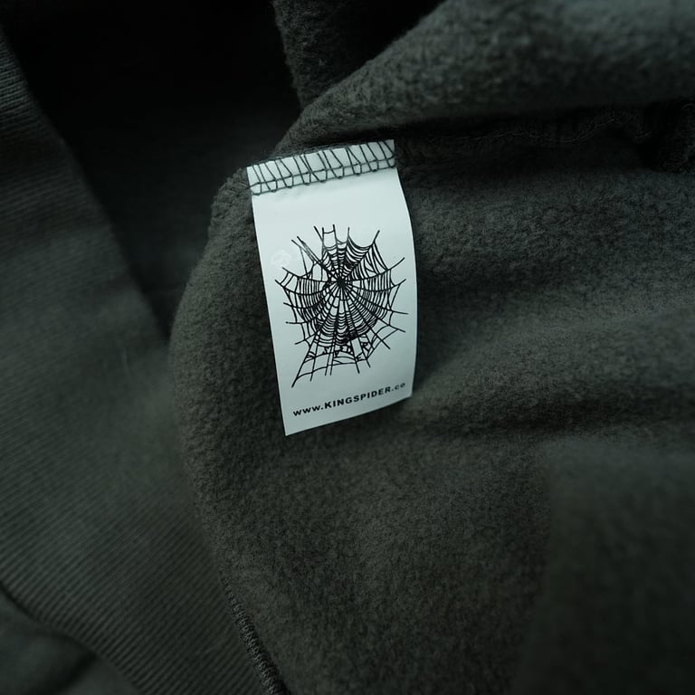 Sp5der Punk V2 Hoodie Slate Grey - 15