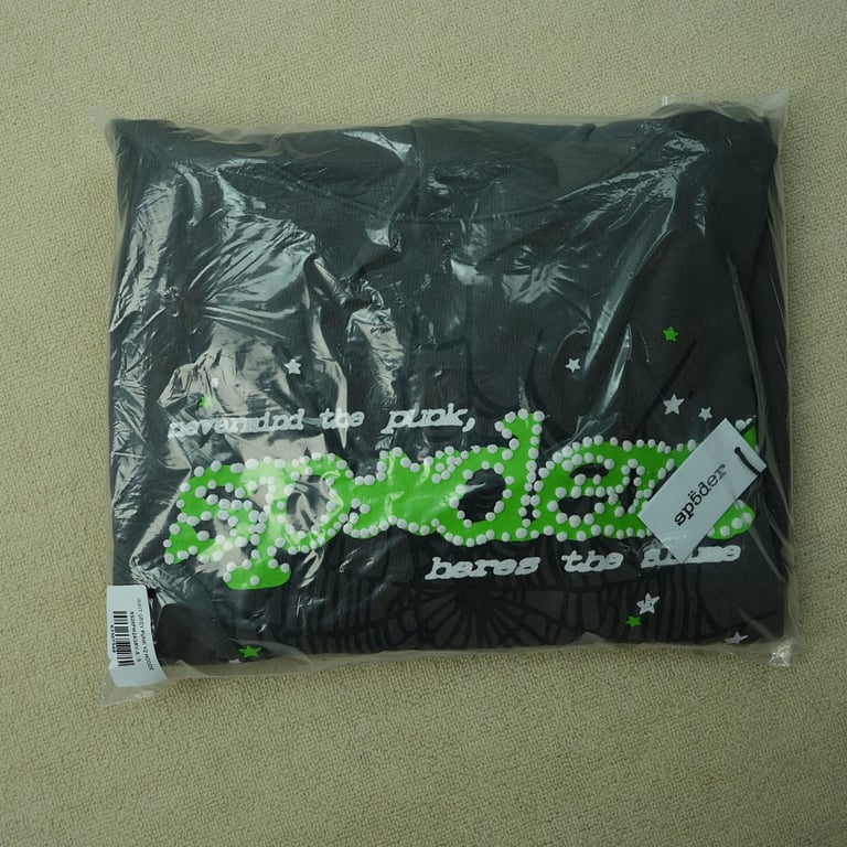 Sp5der Punk V2 Hoodie Slate Grey - 3