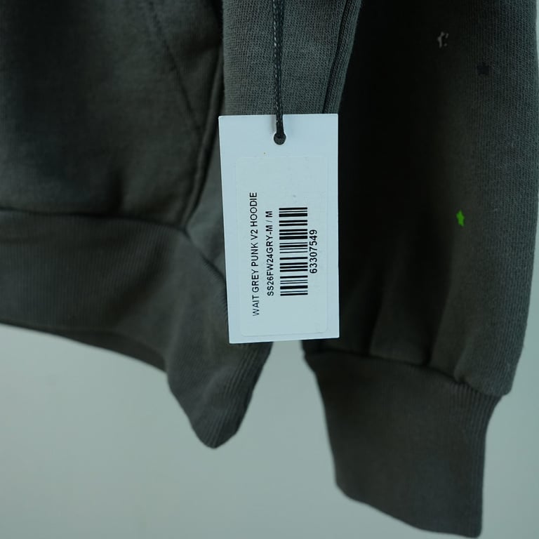 Sp5der Punk V2 Hoodie Slate Grey - 8