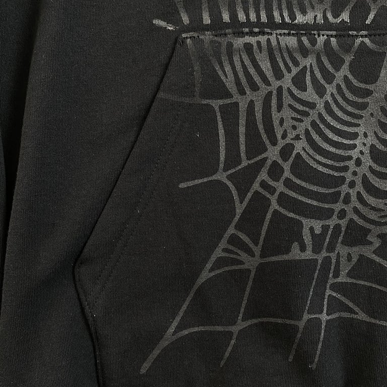 Sp5der Phantom Web Hoodie Black - 10