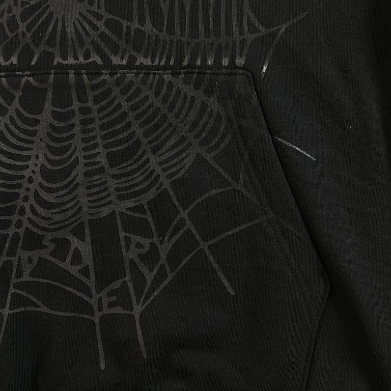 Sp5der Phantom Web Hoodie Black - 11