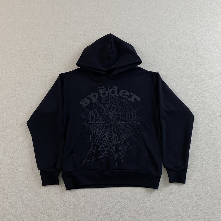 Sp5der Phantom Web Hoodie Black - 4