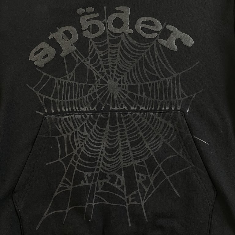 Sp5der Phantom Web Hoodie Black - 8