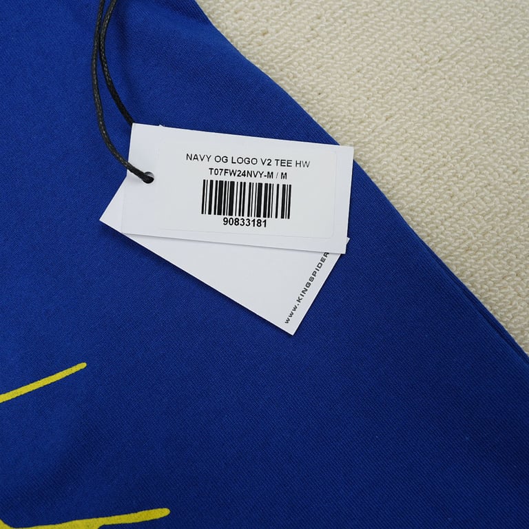 Sp5der OG Logo V2 Heavyweight Tee Navy - 5