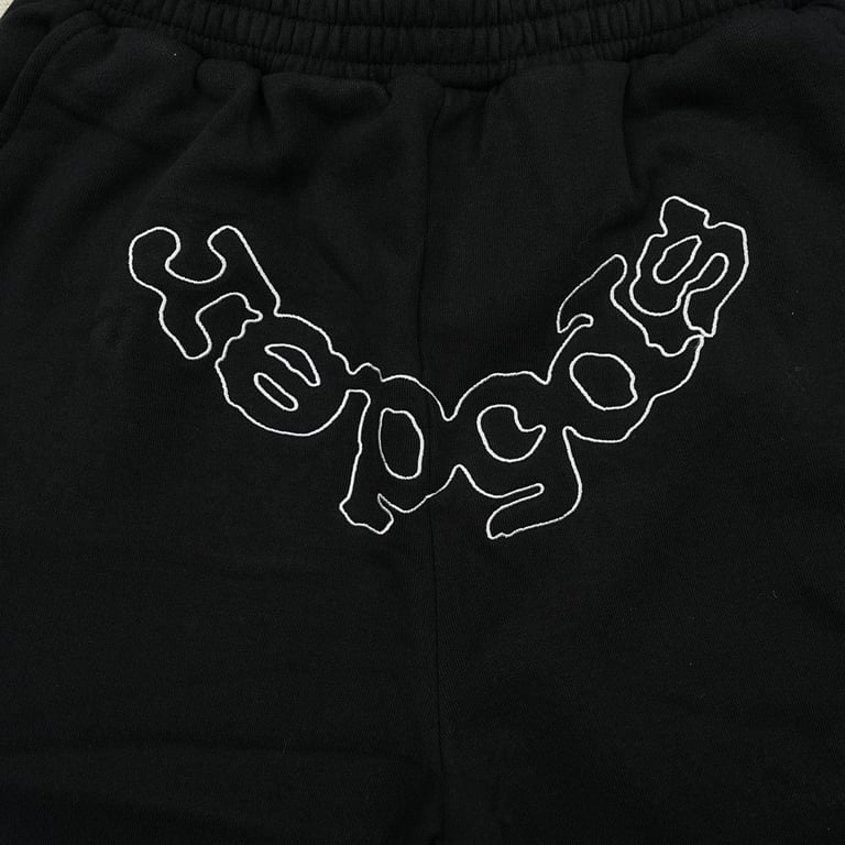 Sp5der OG Logo Embroidered Sweatshort Black - 4