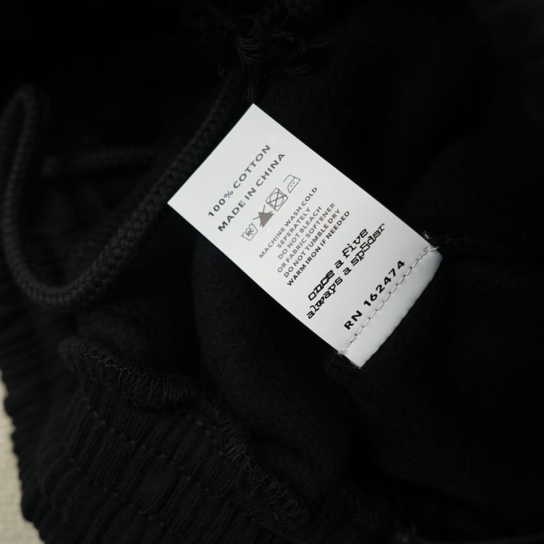Sp5der OG Logo Embroidered Sweatshort Black - 7