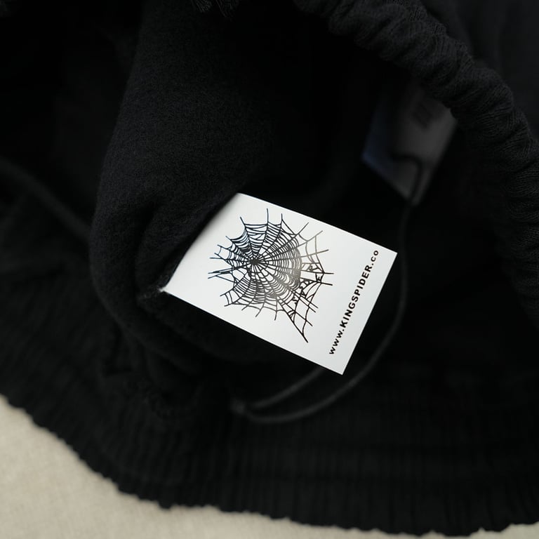 Sp5der OG Logo Embroidered Sweatshort Black - 8