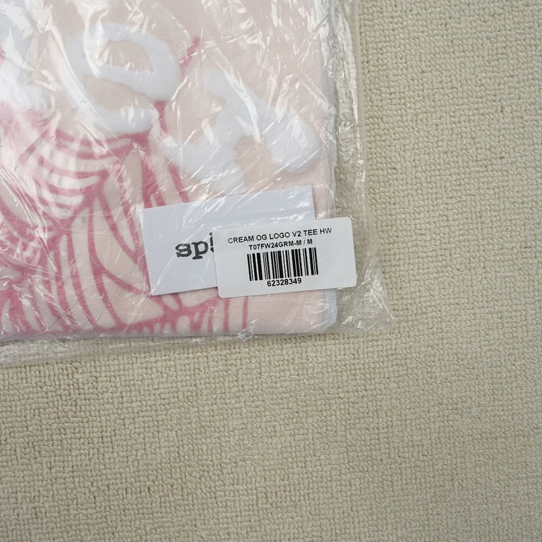 Sp5der Legacy Logo Heavyweight Tee Cream - 3