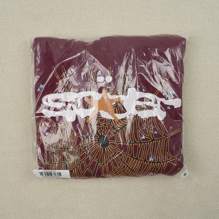 Sp5der Logo Hoodie Maroon - 3