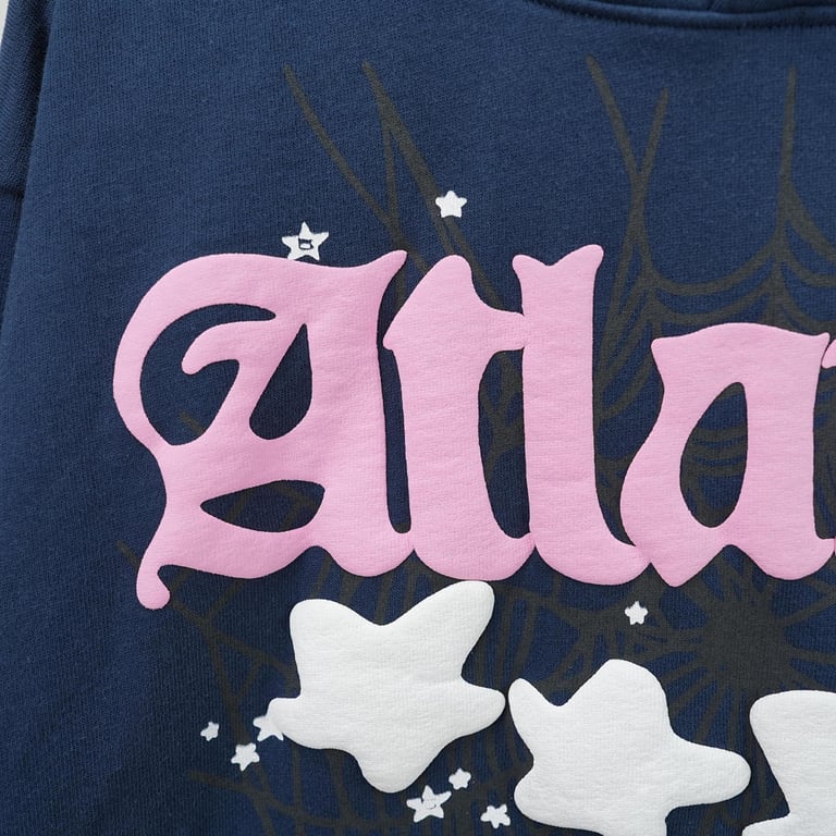 Sp5der Atlanta Hoodie Navy - 6