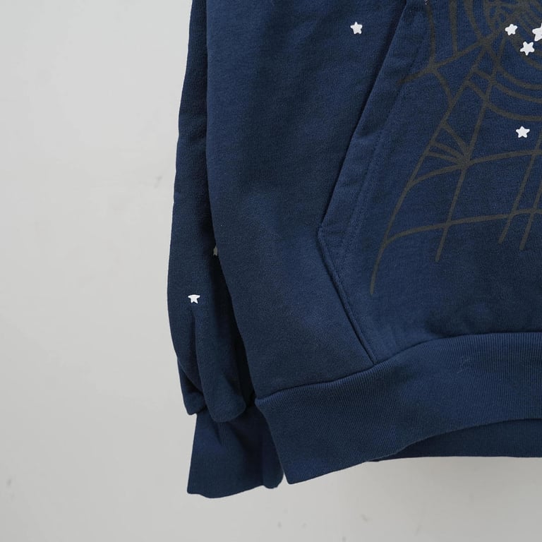 Sp5der Atlanta Hoodie Navy - 8