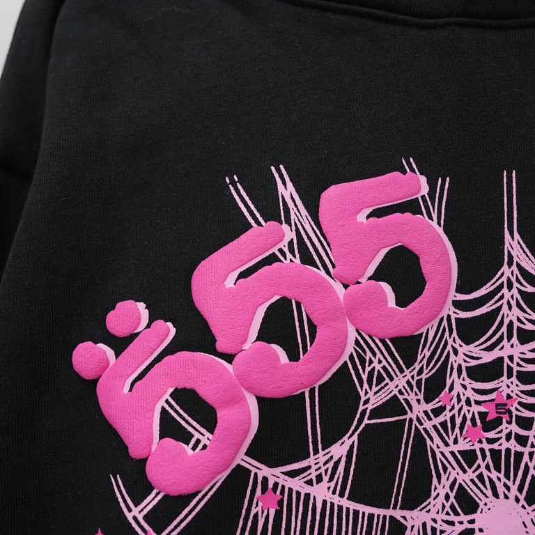Sp5der Angel Number Hoodie Black - 6