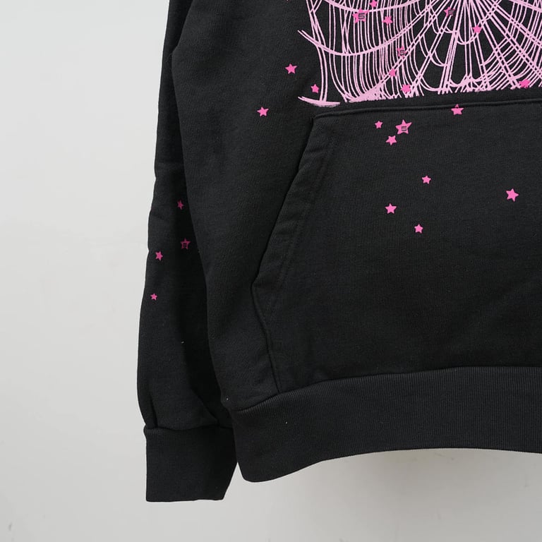 Sp5der Angel Number Hoodie Black - 8