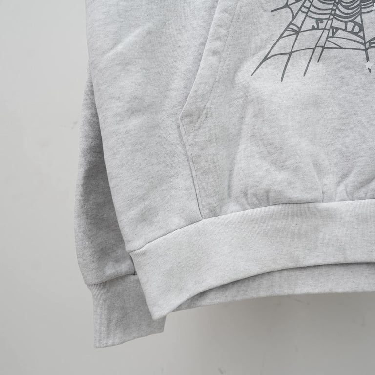 Sp5der Souvenir Hoodie Heather Grey - 12