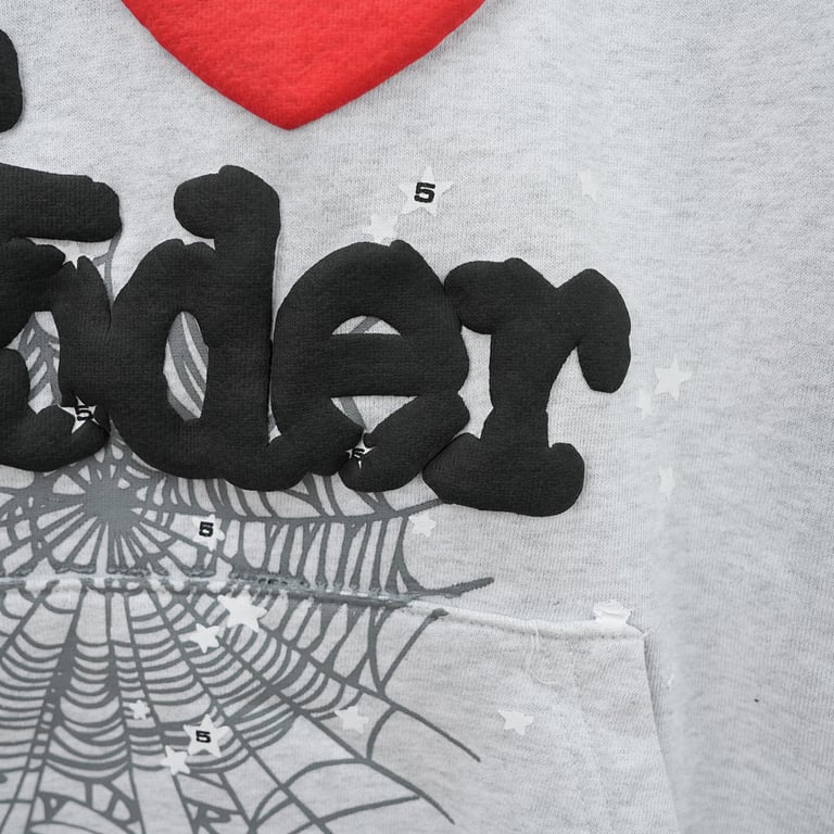 Sp5der Souvenir Hoodie Heather Grey - 8