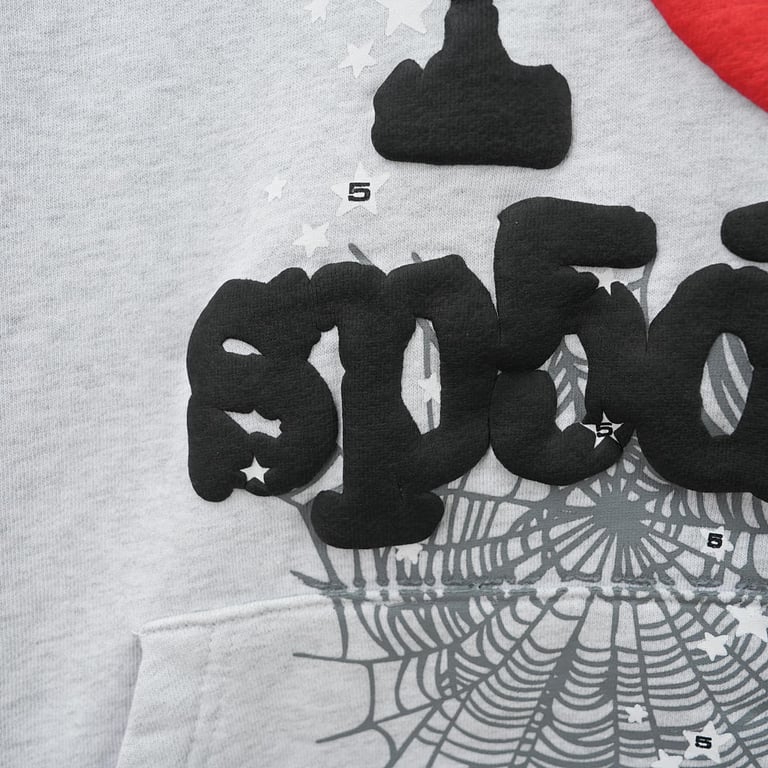 Sp5der Souvenir Hoodie Heather Grey - 9