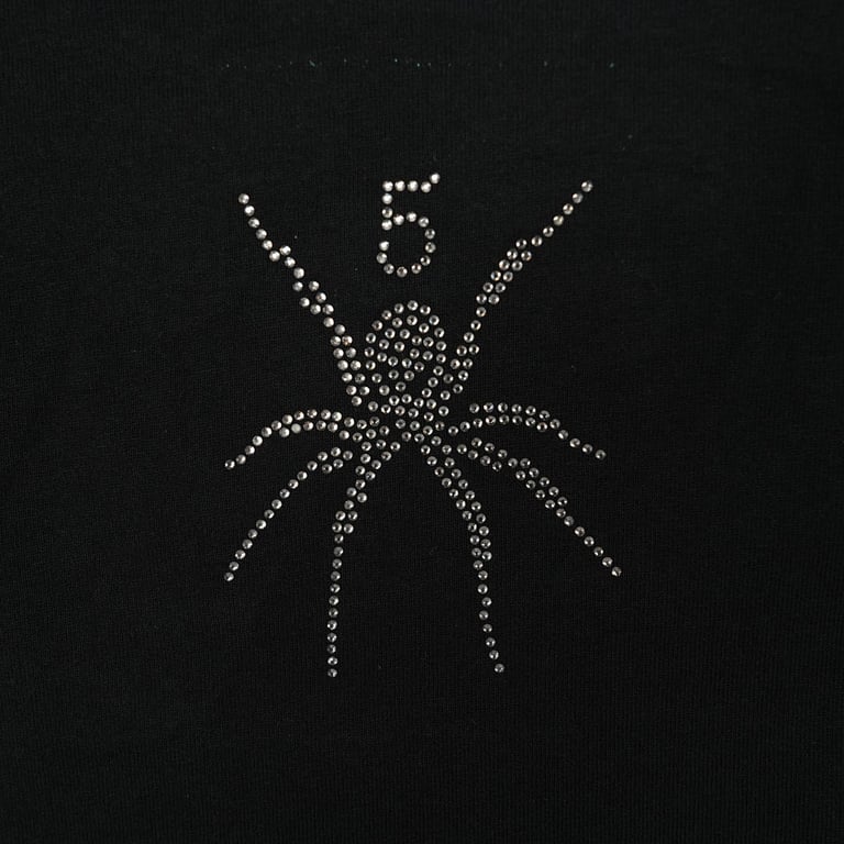 Sp5der Rhinestone Tee Black - 3
