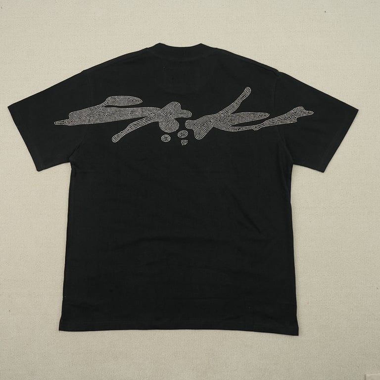 Sp5der Rhinestone Tee Black - 8