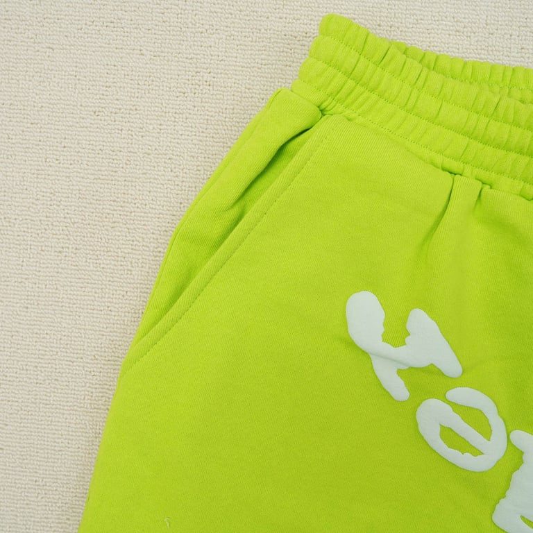 Sp5der OG Web V2 Sweatshort Acid Green - 4