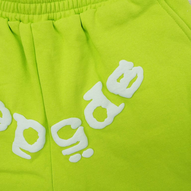 Sp5der OG Web V2 Sweatshort Acid Green - 6