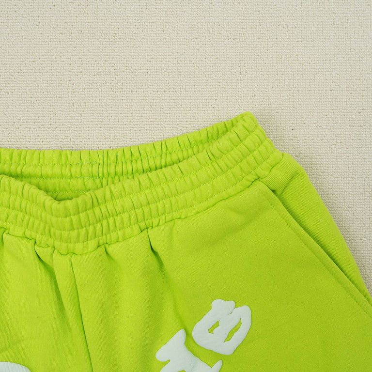 Sp5der OG Web V2 Sweatshort Acid Green - 7