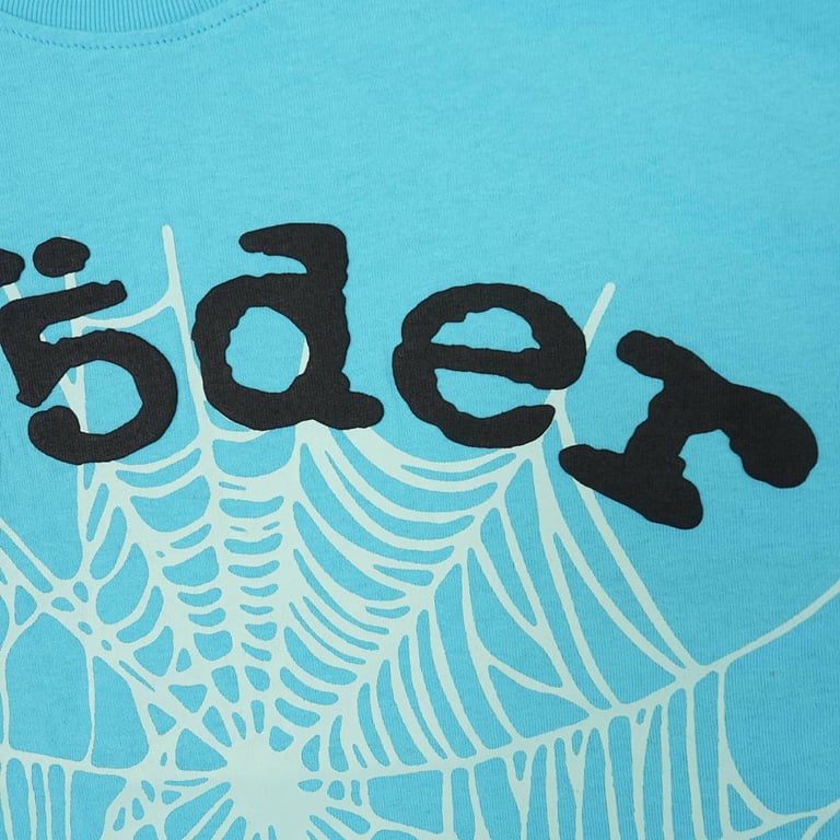 Sp5der OG Web V2 Tee Cyan - 5