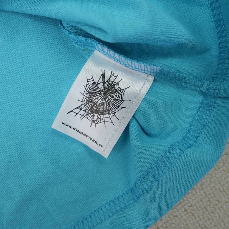 Sp5der OG Web V2 Tee Cyan - 7