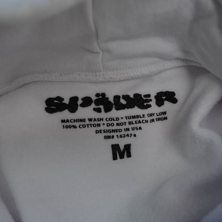 Sp5der 0G Rhinestone Logo Hoodie White - 7