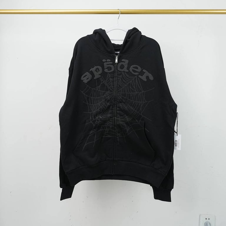 Sp5der OG Web V2 Phantom Zip Up Hoodie - 4