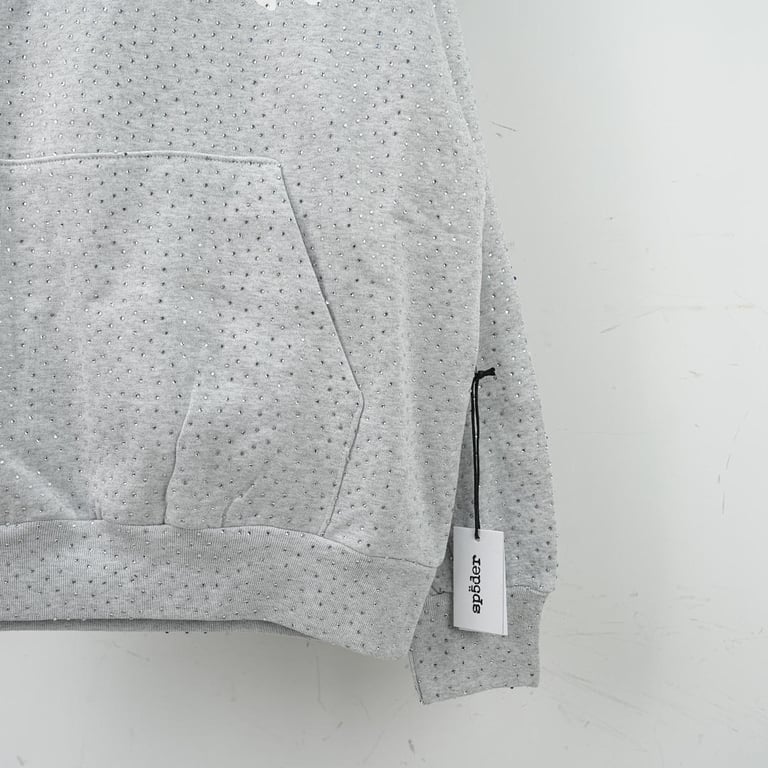 Sp5der VVS Hoodie Heather Grey - 12