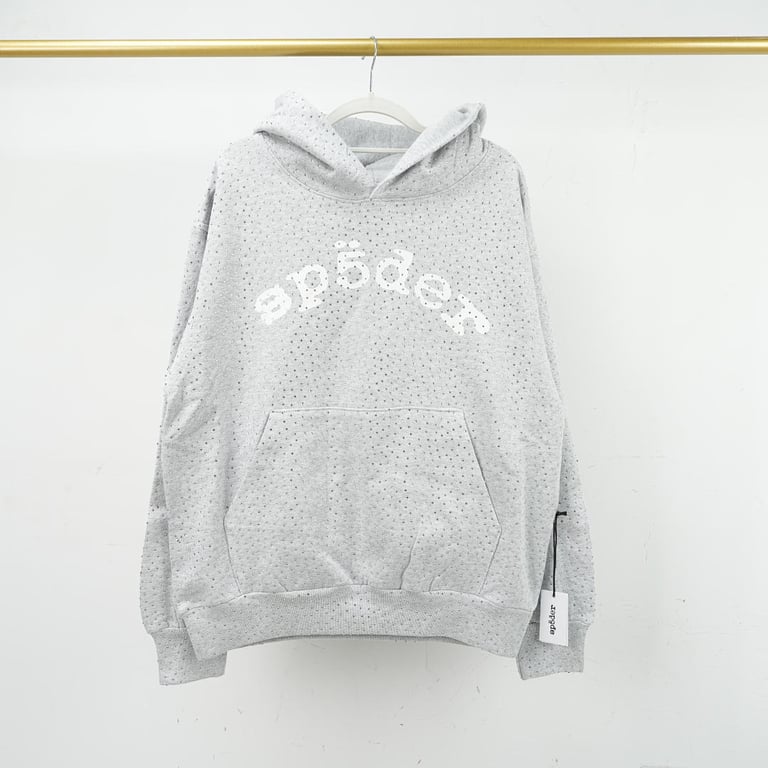 Sp5der VVS Hoodie Heather Grey - 3