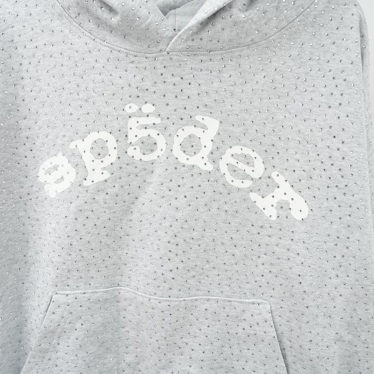 Sp5der VVS Hoodie Heather Grey - 4