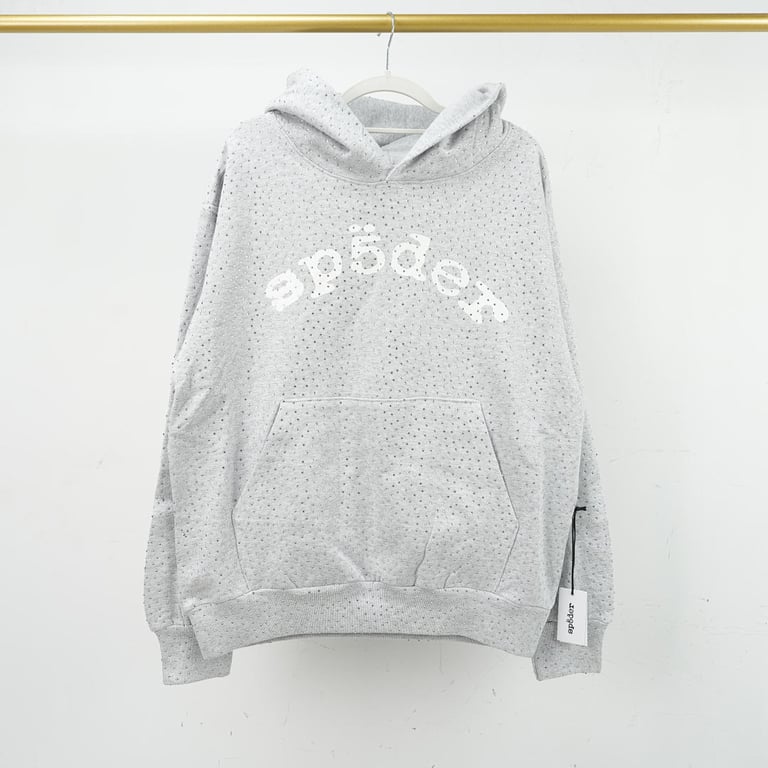 Sp5der VVS Hoodie Heather Grey - 6