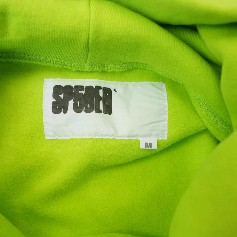 Sp5der OG Web V2 Gradient Hoodie Acid Green - 12