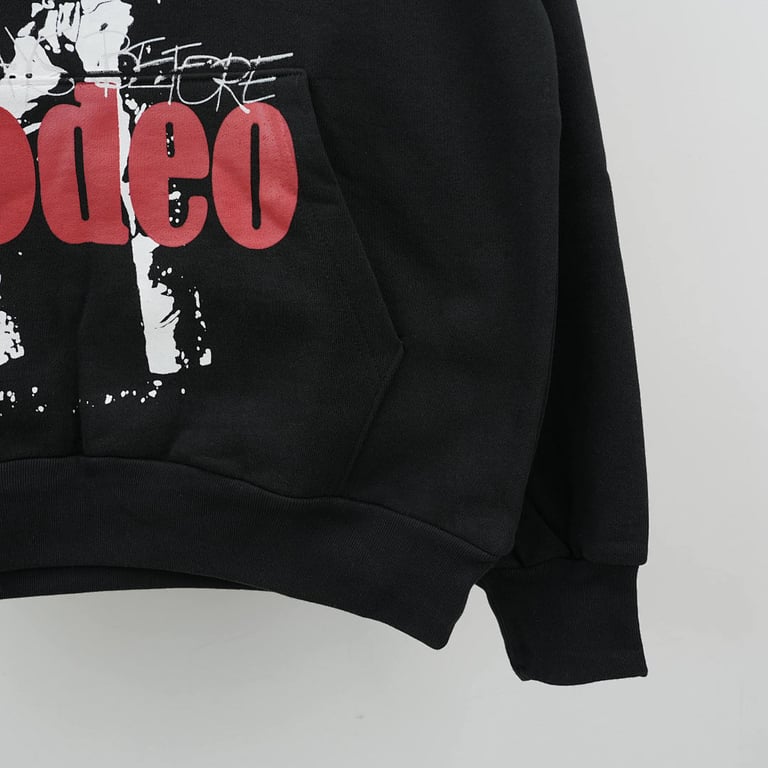 SP5DER X Travis Scott Rodeo Hoodie Black - 3