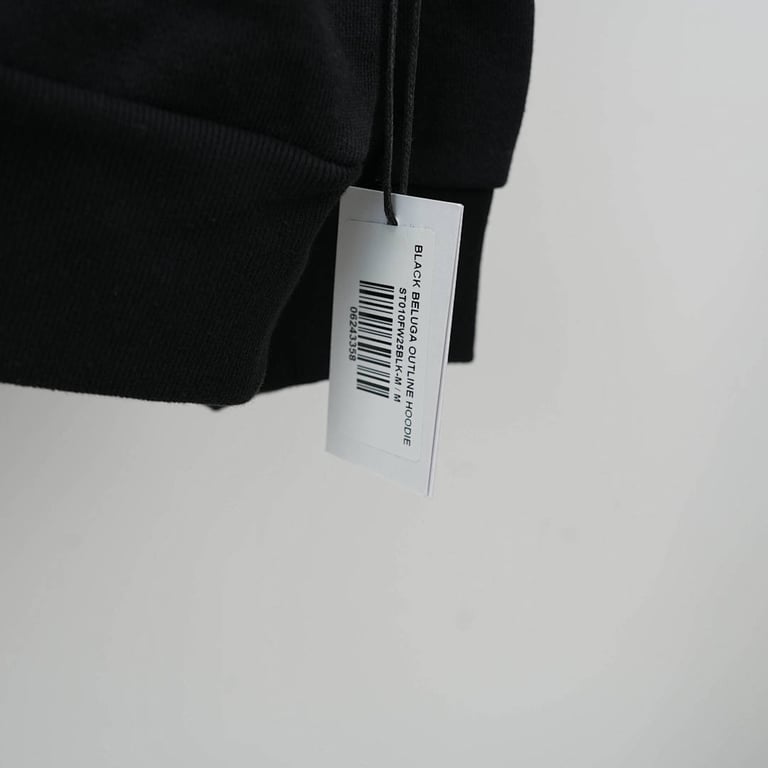 Sp5der Beluga Outline Hoodie Black - 12